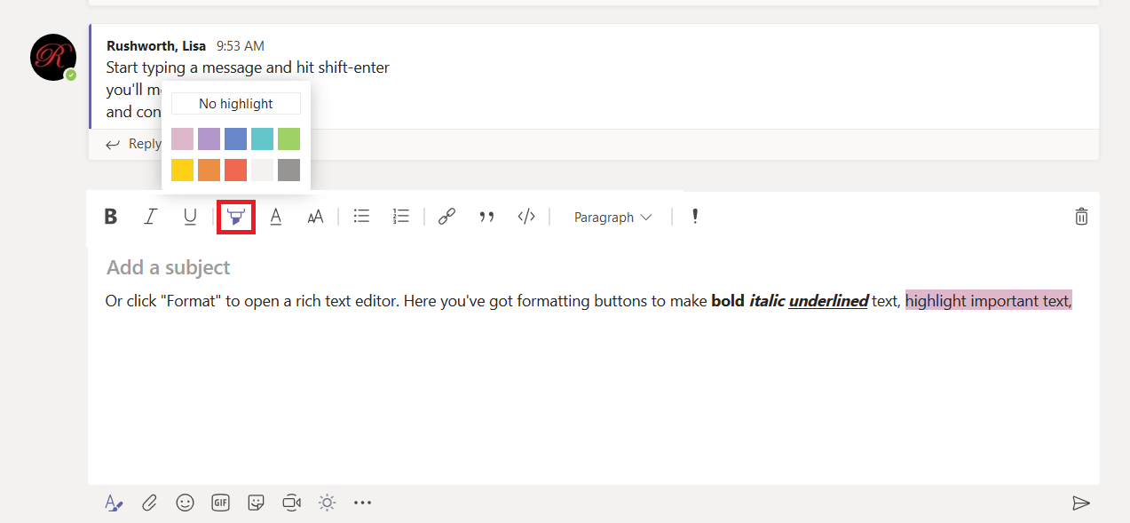 Did you know … Microsoft Teams has a GUI text editor? – Lisa's Home Page