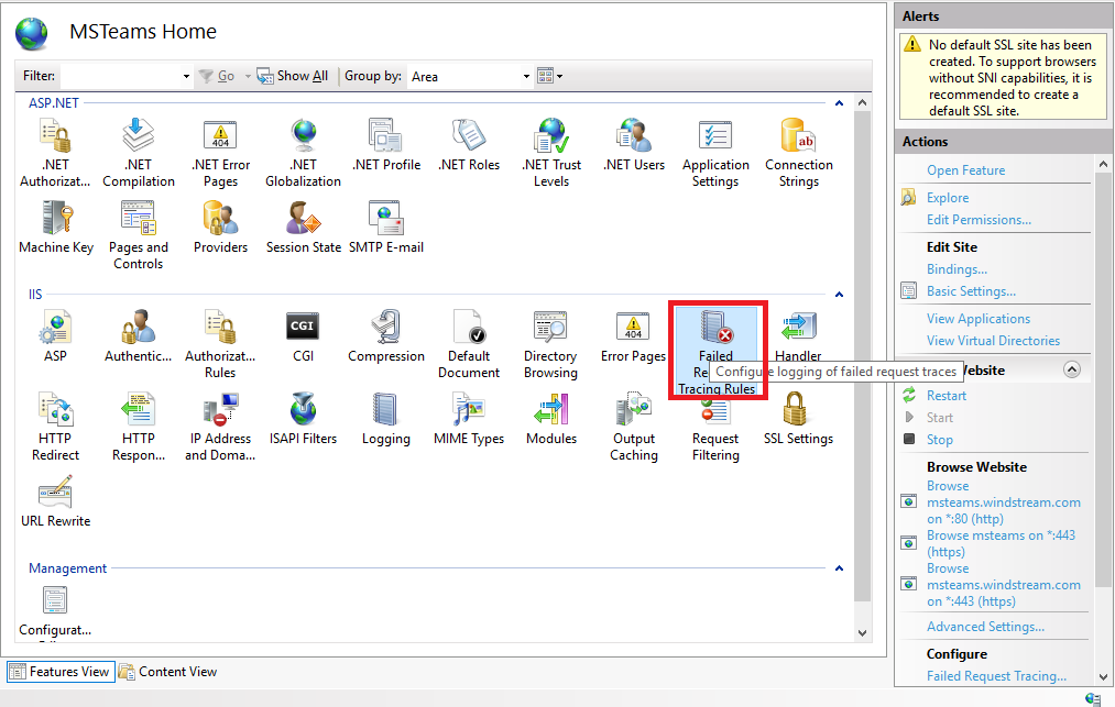 Iis failed request tracing lisa s home page