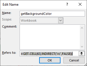 Excel – Setting a Cell Value Based on Background Color – Lisa's Home Page