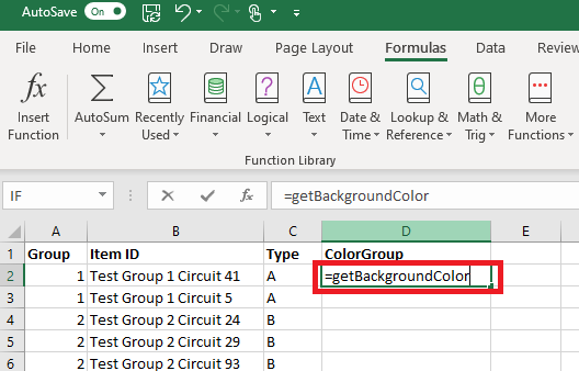 Excel – Setting a Cell Value Based on Background Color – Lisa's Home Page