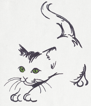 A cat drawing on a white surface

AI-generated content may be incorrect.