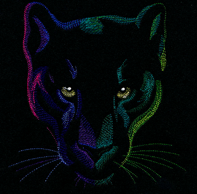 A colorful drawing of a panther

AI-generated content may be incorrect.