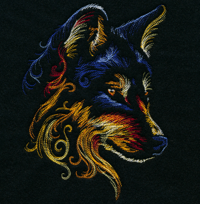 A colorful embroidery of a wolf

AI-generated content may be incorrect.