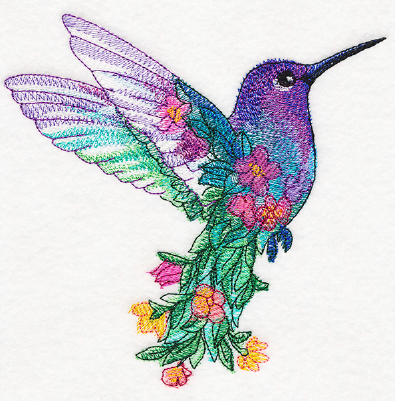 A colorful hummingbird with flowers

AI-generated content may be incorrect.