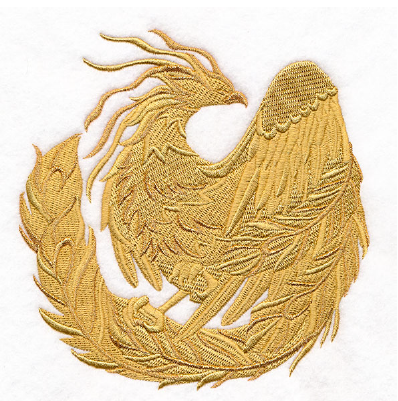 A gold embroidered bird on a white background

AI-generated content may be incorrect.