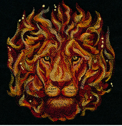A lion with fire flames on it

AI-generated content may be incorrect.