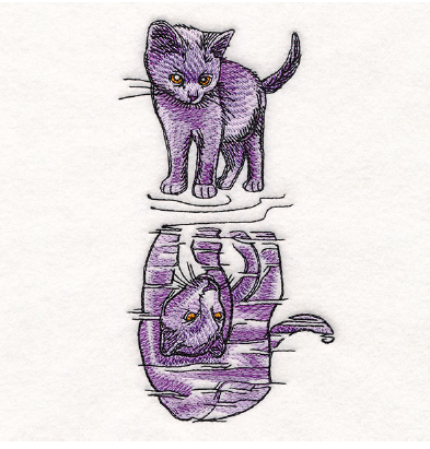 A purple cat with yellow eyes

AI-generated content may be incorrect.
